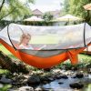 LakeForest Mosquito Net Camping Hammock, Orange/Grey
