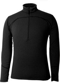 ECO FLEECE MENS LS ZIP BLK SM