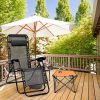 LakeForest Folding Camping Table with Cup Holders, Orange