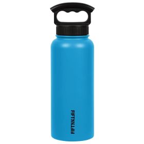 34OZ  INSUL W/3 FIN CRATER BLE