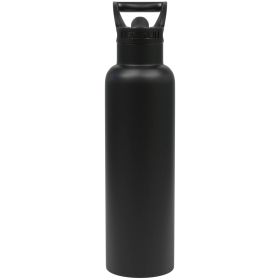 21OZ VAC INSUL W/STRW CAP BLCK