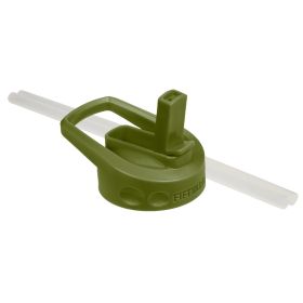 STRAW WM LID OLIVE