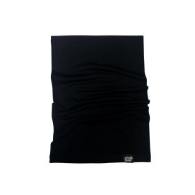 MERINO WOOL NECK GAITER BLK