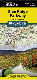BLUE RIDGE PARKWAY MAP - NORTH CAROLINA & VIRGINIA