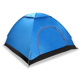 iMountek 4 Person Pop Up Camping Tent, Instant Setup, Blue
