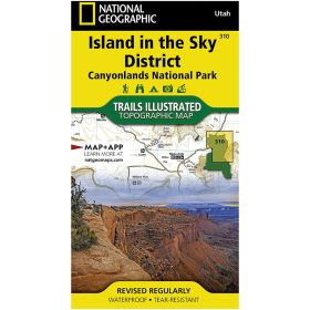 ISLAND IN THE SKY MAP - UTAH