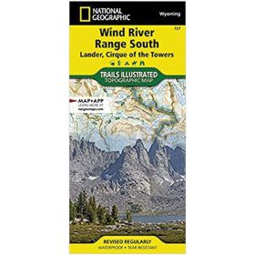 WIND RIVER RANGE SOUTH MAP - UTAH