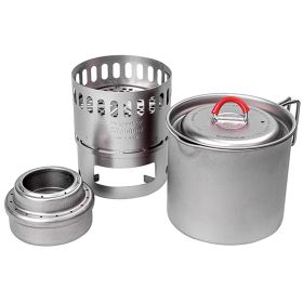 TITANIUM MUG POT 500 STOVE SET