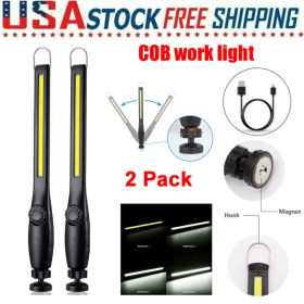 LED USB Rechargeable Work Light Magnetic Flashlight Flexible Cordless Torch Automotive Inspection Light Free Shipping Via DHL-Ground,cannot Be Shipped