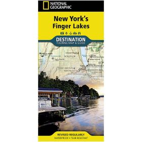 NEW YORK'S FINGER LAKES MAP - NATIONAL GEOGRAPHIC