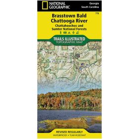 BRASSTOWN, CHATTOOGA RIVER MAP - GEORGIA