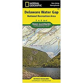 DELAWARE WATER GAP MAP - NATIONAL GEOGRAPHIC