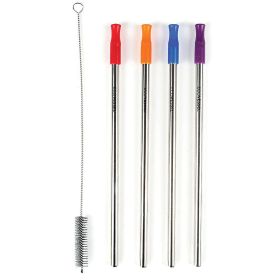 SS STRAW 4PK & STRAW BRUSH