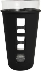 VIBE GLASS PINT SILICONE BLACK