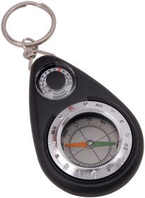 KEYCHAIN COMPASS W/THERMOMETER