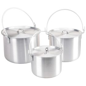 AceCamp Tribal Aluminum Pot Set, 4L, 8L, 12L