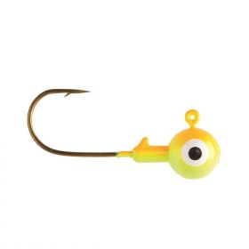 Eagle Claw Ball Jig Head 1/32 10ct Orange/Chart