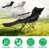 LakeForest Reclining Camping Chair with Footrest, Khaki