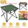 LakeForest Folding Camping Tables, Set of 2, Green