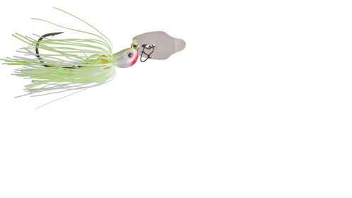 Strike King Thunder Cricket Vibrating Swim Jig 1/2oz Chart/White