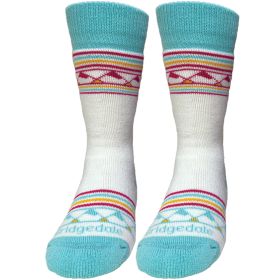 KIDS MERINO SKI 2PK WHI/PUR MD