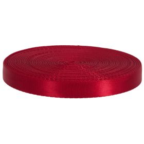30 FT 11/16" WEBBING - RED - TUBULAR NYLON