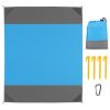 iMountek Sand Proof Picnic Blanket, 82.6 x 78.7 in, Blue