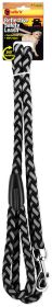 BRDED RFLCT DG LEASH BLK 5/8x6