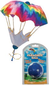 PARACHUTE BALL ASSORTED - TIE DYE AND PURPLE SWIRL