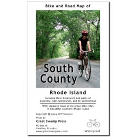 SOUTH COUNTY RI BIKE/ROAD MAP - GREAT SWAMP PRESS
