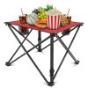 LakeForest Folding Camping Tables, Set of 2, Red