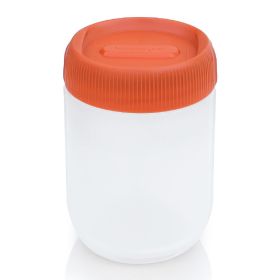 STAX MEDIUM TALL CLEAR/ORANGE