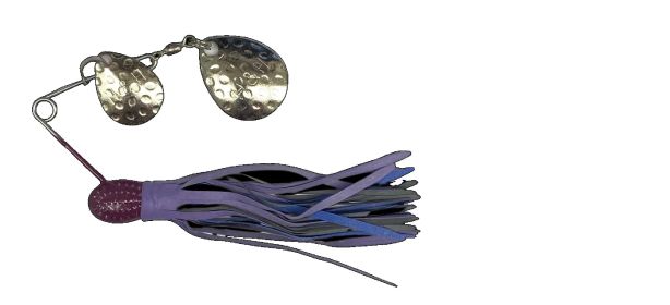 H&H Double Spinner 3/8 (6cd) Purple/Blue/Black