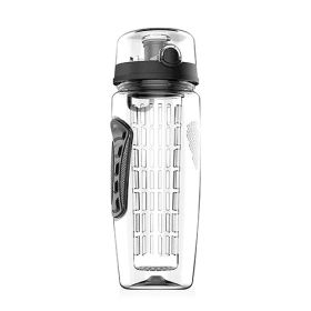 iMountek Fruit Infuser Water Bottle, 32 oz, Black