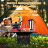 iMountek Roll Up Camping Table with Storage Basket, Size L