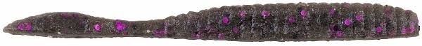 Berkley PowerBaitMaxScent Flat Worm 3.6in Smoke Black Purple 10ct