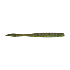 Berkley PowerBaitMaxScent Flat Worm 3.6in Green Pump/Wtrmln10ct