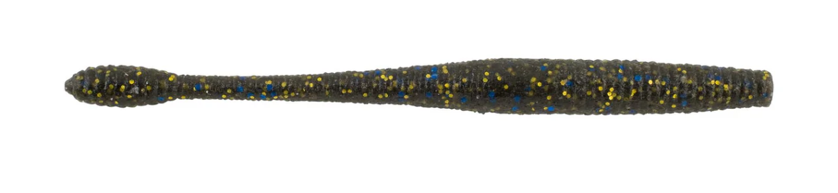 Berkley PowerBaitMaxScent Hit Worm 4.5in Smoke Black Blue Gold 10ct
