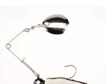 Johnson Beetle Spin1/4oz White/Black Stripe