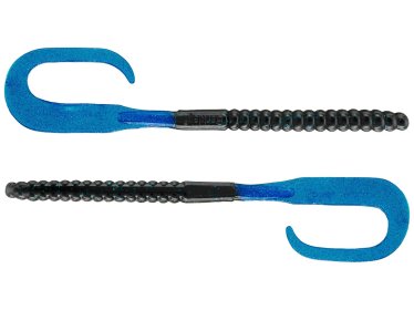 Berkley PowerBait Power Worms 10in Black/Blue 8ct