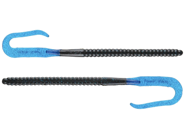 Berkley PowerBait Power Worms 12in Black/Blue 5ct