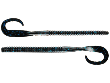 Berkley PowerBait Power Worms 12in Black/BlueFlake 5ct