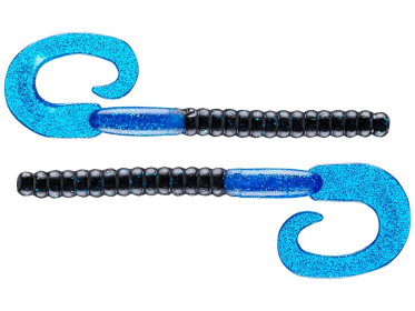Berkley PowerBait Power Worms 7in Black/Blue 13ct