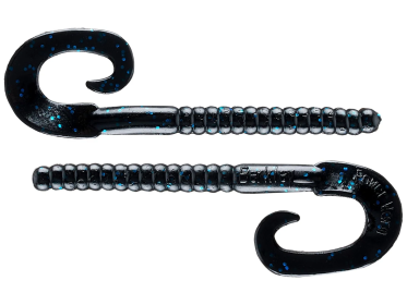 Berkley PowerBait Power Worms 7in Black/BlueFlake 13ct