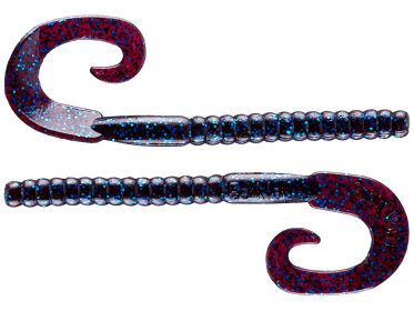 Berkley PowerBait Power Worms 7in Blue Fleck13ct