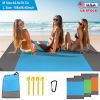 iMountek Sand Proof Picnic Blanket, 82.6 x 78.7 in, Blue