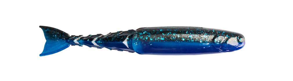 Z-MAN ChatterShad 4.5in. Black/Blue Laminate 4pk