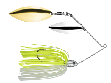 Strike King Tour Grade Spinnerbait 1/2 oz Willow/Willow / Chart/White