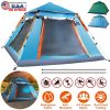 LakeForest 4 to 5 Person Pop Up Camping Tent, Blue