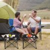 LakeForest Folding Camping Tables, Set of 2, Black